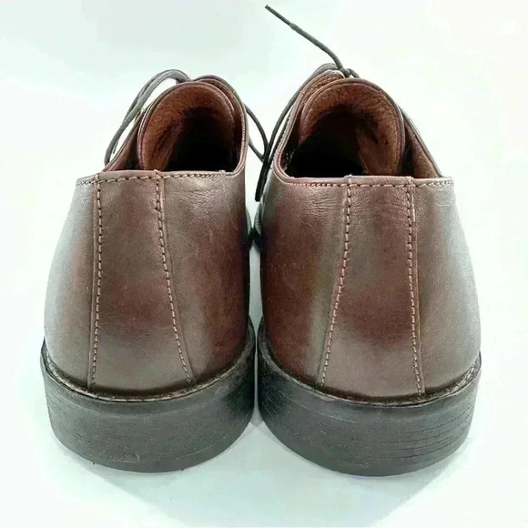 Johnson and Murphy mens oxfords size 10.5 brown leather square bicycle toe main image 9